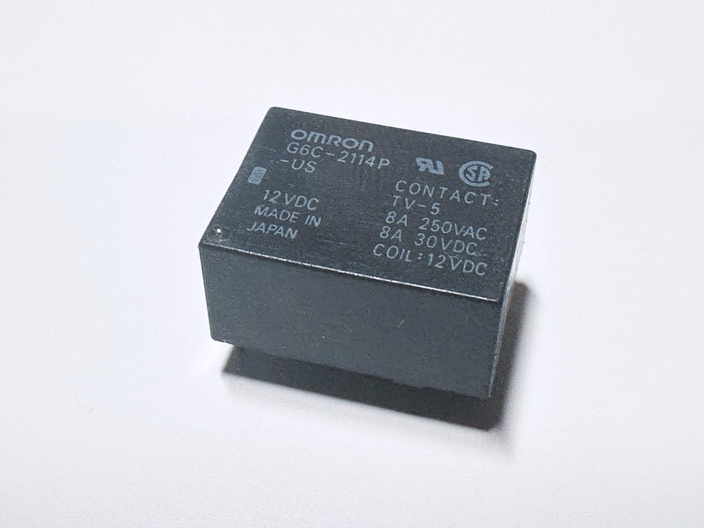 1X G6C-2114P-US DC12 Omron PCB Power Relay 12VDC 1FormA + 1FormB 8A TV-5 6-Pin
