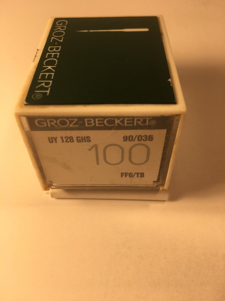 BOX OF 100 GROZ-BECKERT INDUSTRIAL SEWING NEEDLES 128GHS SIZE 90/036