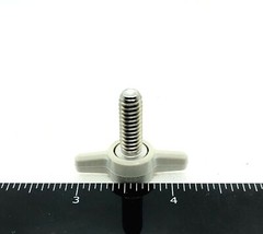 1/4″-20 Thumb Screw Bolts with Gray Butterfly Tee Wing Clamping Knob (12 Pack)