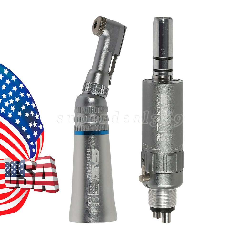 NSK Style Dental Slow Low Speed Handpiece Contra Angle Straight Motor 2/4Hole