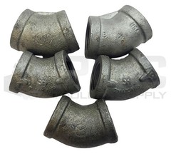 LOT OF 5 NEW THAILAND 45° ELBOW PIPE FITTING 3/4” X 3/4”
