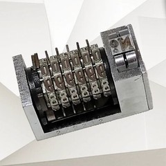 Rotary 6 Digit Numbering Machine 4X8 Backward Printing For Printer Letterpress