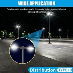 150W LED Parking Lot Light Outdoor Commercial Outside Security Flood Lighting