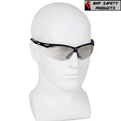 3 PAIR KLEENGUARD NEMESIS SAFETY GLASSES INDOOR/OUTDOOR MIRROR BLACK FRAME 25685