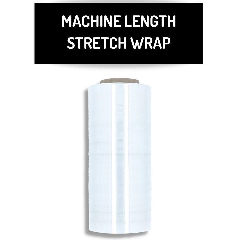 1 Roll 19.7″ x 5000′ (63 Gauge) Packing Machine Stretch Film Shrink Wrap Clear