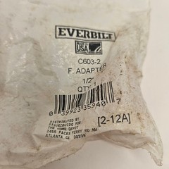LOT OF 4 EVERBILT 1/2″ COPPER PLUMBER FITTINGS TEE ELBOW COUPLING ADAPTER