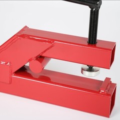 Red Clamp On Trailer Hitch 2″ Ball Mount Receiver Deere Bobcat Tractor Bucket