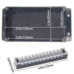 Watertight Junction Box IP67 Waterproof Electrical Project Box with 12P 15A B