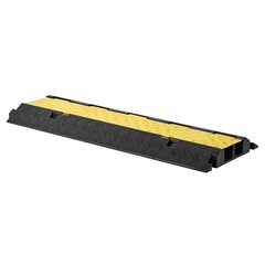 VEVOR Cable Protector Ramp Rubber Cord Cover 22000 lbs/axle Capacity 2 Channel