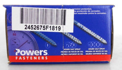 100 Qty 3/16 x 1-1/4 Flat Head Phillips Concrete Screws with DRILL BIT
