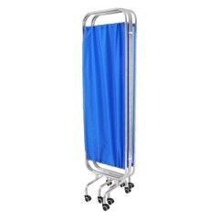 Blue Medical Privacy Screen Waterproof Oxford Cloth Privacy Screen With 8 Wheels