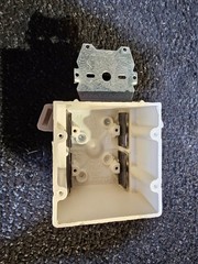 (QTY 18) Allied Moulded 2300, 2 Gang New Work Fiber Box, Nail On, 32,5 CU IN