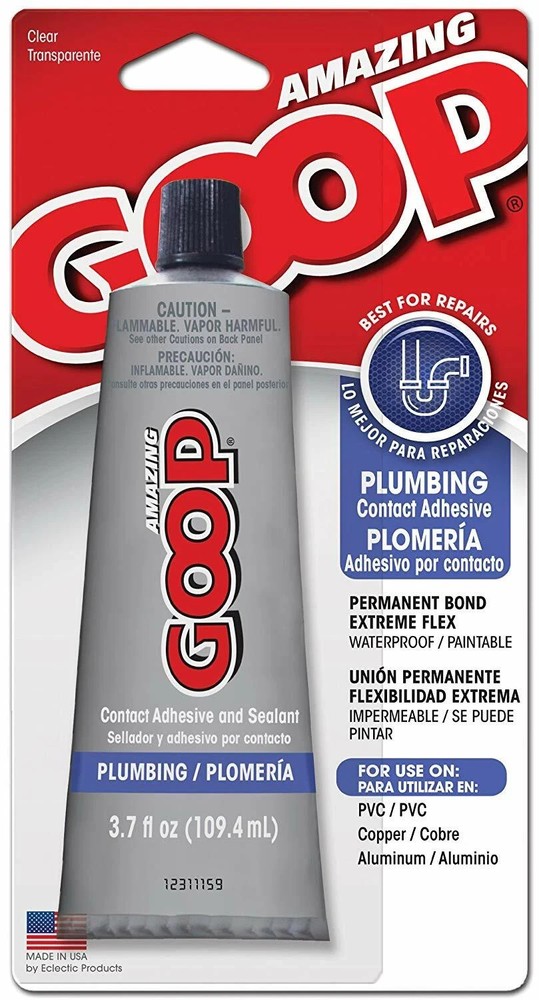 Goop 150011 Plumbing 3.7oz Adhesive Pack of 6 Free Shipping