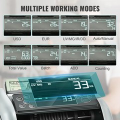 SucceBuy 1000 Pcs/Min Money Counter Business Cash Register Bill Counterfeit Bill