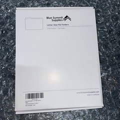 Blue Summit Supplies Pressboard Classification Folders 10 Pack 2 Dividers Letter