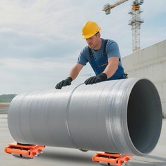 4PCS Machinery Mover 6/8/12 Ton Heavy Duty Machine Dolly Equipment Roller Skates