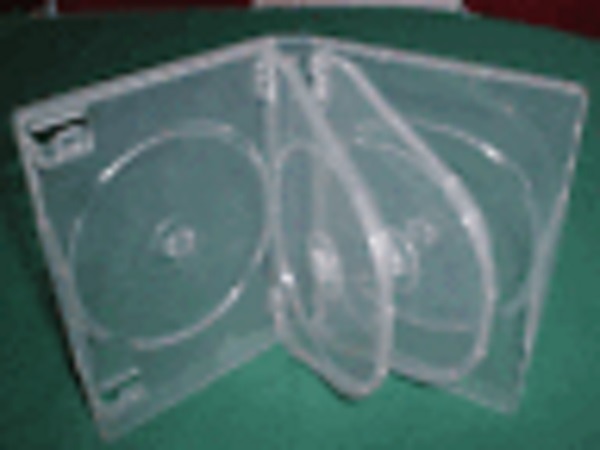100 PCS 27MM MULTI 6-DVD CASE W/SLEEVE FOR ARTWORK,BOOKLET/LITERATURE CLIPS BQJ6