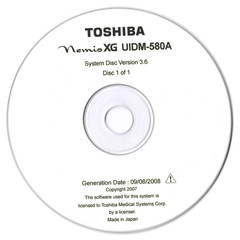 Toshiba Nemio XG UIDM‑580A – System Software Set 3 CDs– Version 3.6 – NEW