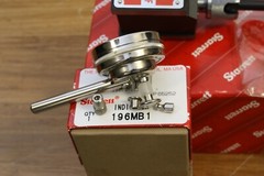 New Starrett METRIC No. 657 Magnetic Base Back PlungerDial Indicator Set 0-5mm