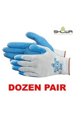 Showa Atlas Fit 300 Natural Rubber Coated Gloves (Dozen – 12 Pair) XL