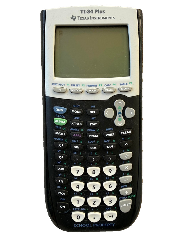 Texas Instruments TI-84 Plus Graphing Calculator Yellow Dark Spot