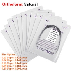 100PCS Dental Orthodontic Arch Wire Niti Super Elastic Round Natural Form 10PACK