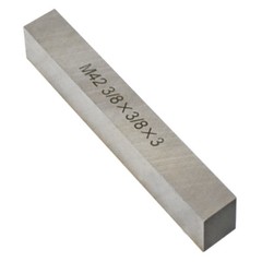 5 Pieces 3/8” x 3/8” x 3” M42 HSS Square Tool Bits Lathe Cutter