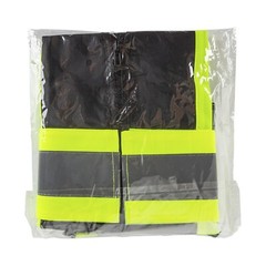 Karat High Visibility Reflective Safety Vest with Zipper Fastening, Black – L