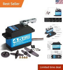 45KG High Torque Coreless Servo Motor with Stainless Steel Gear – 180 Degrees