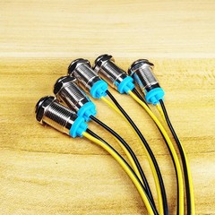 Gebildet 5Pcs 10Mm LED Metal Indicator Light 110V-220V AC Waterproof Signal Lam