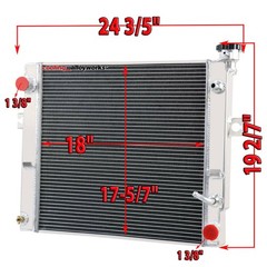 For Toyota Forklift Radiator All Aluminum Core Cooling Radiator 3 Row ASI