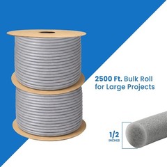 Foam Pre-Caulking Filler Rope Backer Rod Roll Bulk Sizes (1/2 inch x 2500 ft)