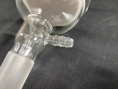 CHEMGLASS Glass 350mL 24/40 M Frit Buchner Filter Funnel CG-1406-25