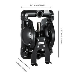 Air-Operated Double Diaphragm Pump 1″ Inlet Outlet Petroleum Fluids 35GPM 120PSI