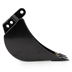 Titan Attachments 12″ Front Hoe & Backhoe Bucket, Carbon Steel Teeth