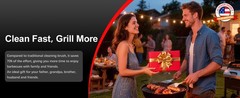Electric Grill Brush, 2-Speed BBQ Grill Brush with LED Light/Screen Powerful