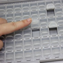 BOX-ALL enclosures 144 space w/ lids labels SMD SMT resistor Organizer 0805 0603