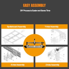 QueenBee PRO CNC Router Machine 4 Axis TR8*8 Lead Screw Wood Engraving Machine