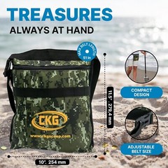 CKG Sand Scoop Handle Pole Metal Detecting Carbon Rod Detector Shovel Sifting