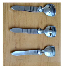 3Pc Waddell Clamp 18mm,22mm,26mm Bilamellar Tarsal Trachomatous Trichiasis Insts