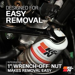 KN Premium Oil Filter 20,000 Mile Engine Protection with Wrench Off Nut Compa…