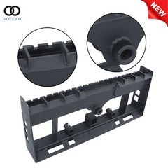 Pallet Fork Frame W Receiver Hitch & Spear Sleeves Skid Steer 4000lb Heavy-Duty