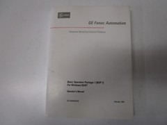 GE/FANUC GFZ-62994EN/02 BASIC OPERATION PACKAGE 1 OPERATOR’S MANUAL – FREE SHIP