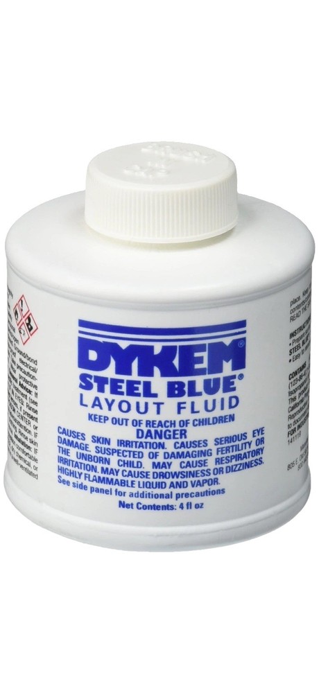 80300 Steel Blue Layout Fluid, Brush-in-Cap (4oz)