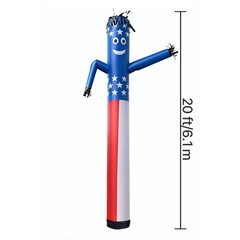 Uimoso 20-Foot Inflatable Dancing Tube Man with 18-Inch Diameter, No Blower
