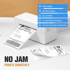 4×6 Thermal Labels Fanfold 500-Pack Crisp Prints Thermal Shipping Labels 4×6 Com
