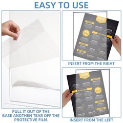 Shellwei 6 Pcs 11 X 14 Acrylic Sign Holder Clear Acrylic Picture Frame Vertical