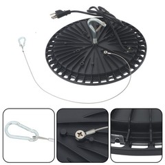 4 Pcs UFO LED 150W High Bay Light Lighting Fixture 18000LM With Hook Safety Rope