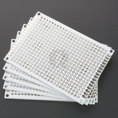 5cm x 7cm White PCB Printed Circuit Board, 5 Pack, 432 Holes, 32 Pads