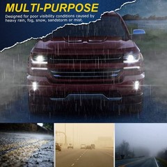 LED Bumper Fog Lights for 1500 Models 2016-2018 with Switch Smoky Lens